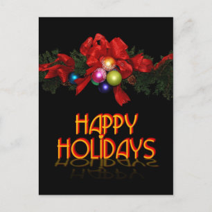 Happy Holidays Feiertagspostkarte