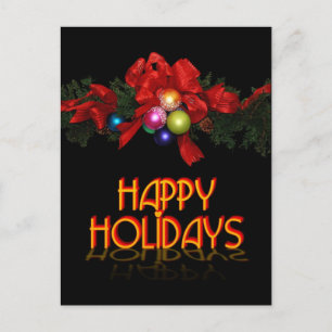 Happy Holidays Feiertagspostkarte