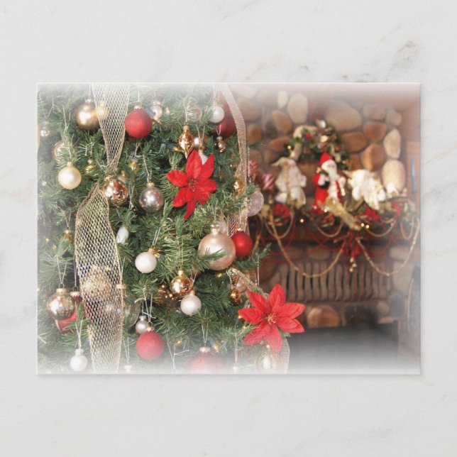 Happy Holidays Feiertagspostkarte (Vorderseite)