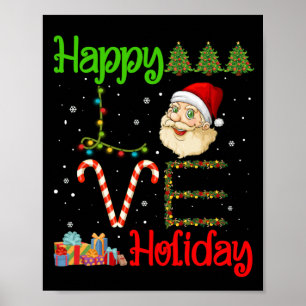 Happy Holidays Festive Saison Weihnachten Liebe Poster
