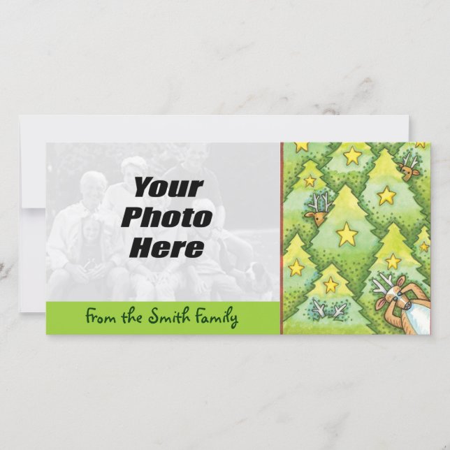 Happy Holidays Foto Cards - NEU Feiertagskarte (Vorderseite)