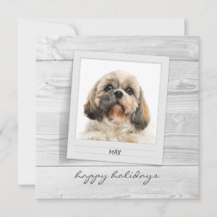Happy Holidays Foto Frame Personalisierte Karte