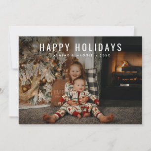 Happy Holidays Foto Modernes Trendy Weihnachten