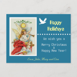 Happy Holidays Foto Postkarte