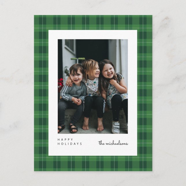 HAPPY HOLIDAYS | Foto Postkarte hinzufügen (Vorderseite)