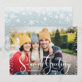 Happy Holidays FOTO Weihnachtsgrüße Feiertagskarte