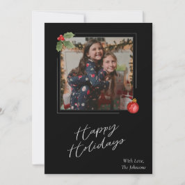 Happy Holidays Fotokarte Feiertagskarte