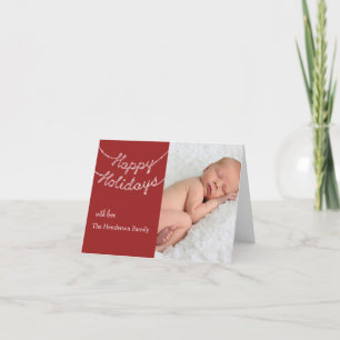 Happy Holidays Fotokarte Feiertagskarte