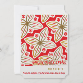 HAPPY HOLIDAYS | Frieden und Liebe | Weihnachtsste Feiertagskarte