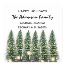 Happy Holidays Frohe Weihnachtsbaum Name Weiß