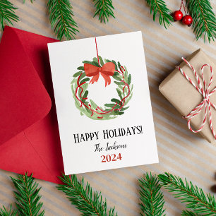 Happy Holidays Frohe Weihnachtskartentafel Feiertagskarte