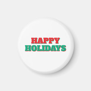 Happy Holidays Frohe Weihnachtszeit Magnet