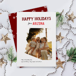Happy Holidays from Arizona One Photo Feiertagskarte
