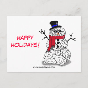 Happy Holidays from Snowbrain Feiertagspostkarte