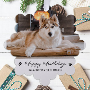 Happy Holidays from the Dog Niedlich Pet Foto Ornament Karte