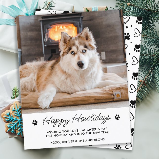 Happy Holidays from the Dog Pet Foto Card (Von Creator hochgeladen)