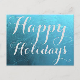 Happy Holidays Frozen Frost Weihnachtstypografie Feiertagspostkarte