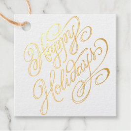 Happy Holidays Geschenkanhänger