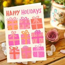 HAPPY HOLIDAYS Geschenke Weihnachten CUSTOM Pink N