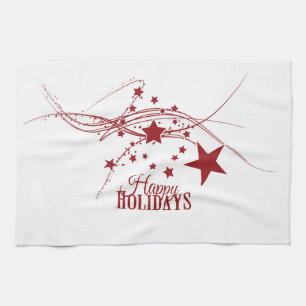 Happy Holidays Geschirrtuch