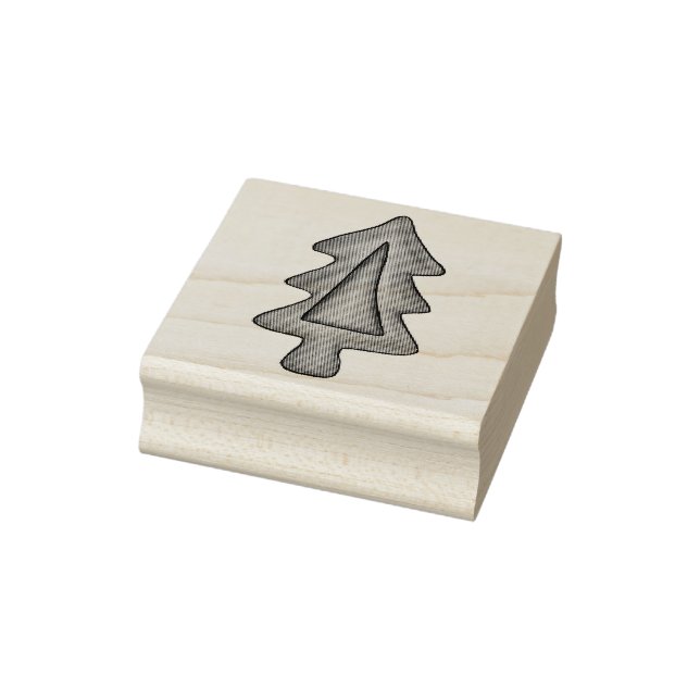 Happy Holidays gesteinigtes Glas Weihnachtsbaum Co Gummistempel (Stempel)