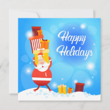 Happy Holidays Gift Carry Santa | Weihnachten