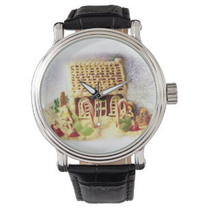 Happy Holidays Gingerbread House Watch Armbanduhr