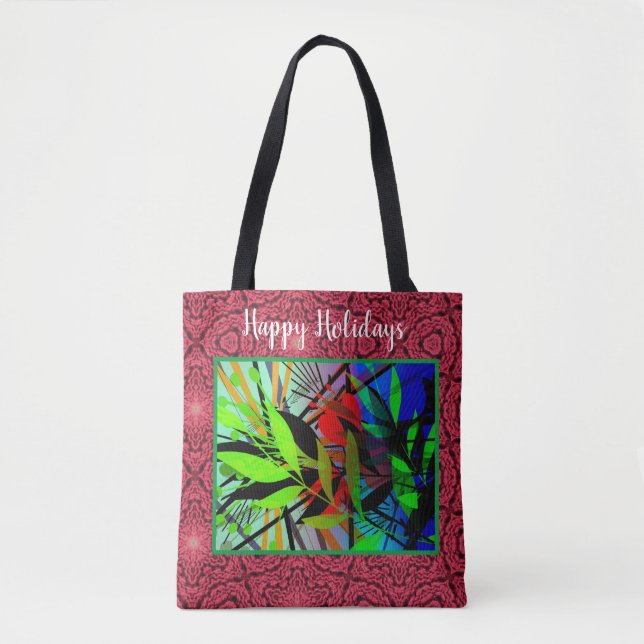 Happy Holidays Graphic Art Floral Design (Vorderseite)