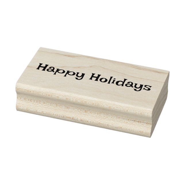 Happy Holidays Gummistempel (Stempel)