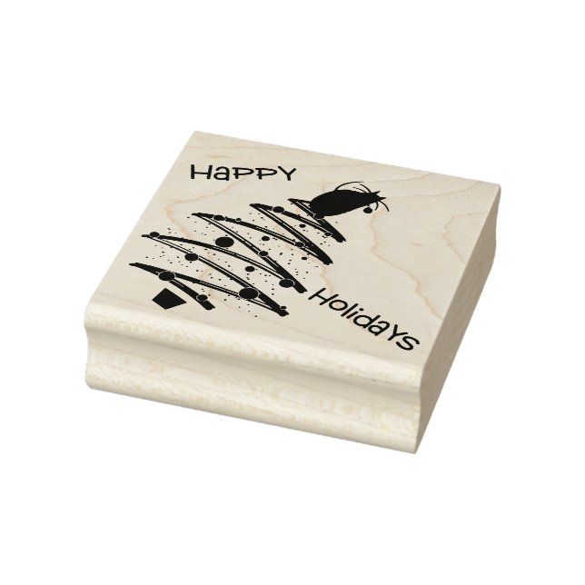 Happy Holidays Gummistempel (Stempel)
