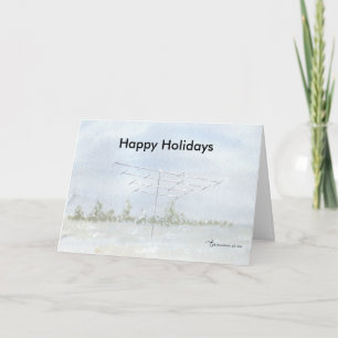 Happy Holidays Ham Greeting Feiertagskarte