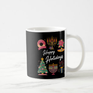 Happy Holidays Hanukkah Feliz Navidad Christmas Kw Kaffeetasse