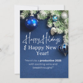 Happy Holidays & Happy New Year! 2025 Feiertagskarte