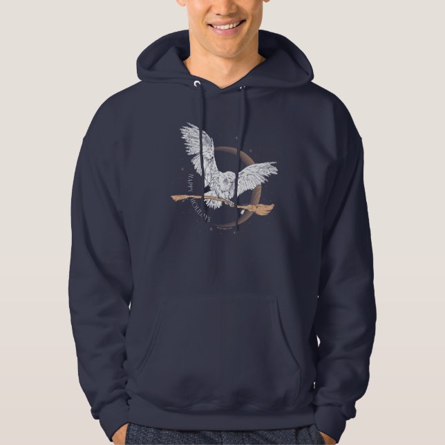 Happy Holidays Hedwig Delivery Hoodie (Vorderseite)