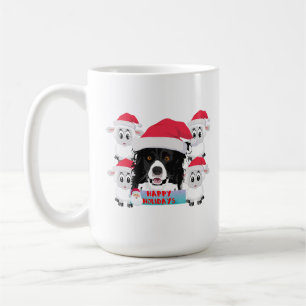 Happy Holidays Herding Dog & Sheep Kaffeetasse
