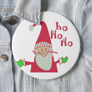 Happy Holidays Ho Ho Ho Frohe Weihnachten Button
