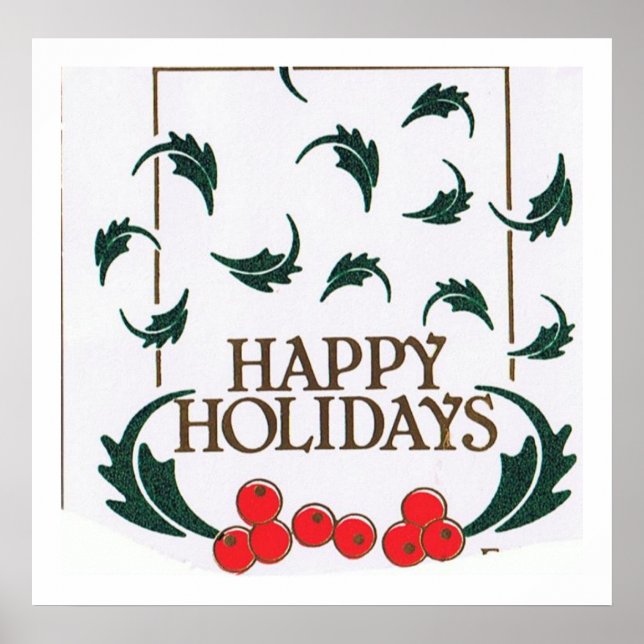 Happy Holidays Holly Poster (Vorne)