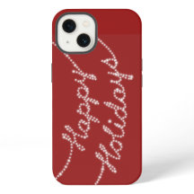 Happy Holidays in String Lights iPhone Case