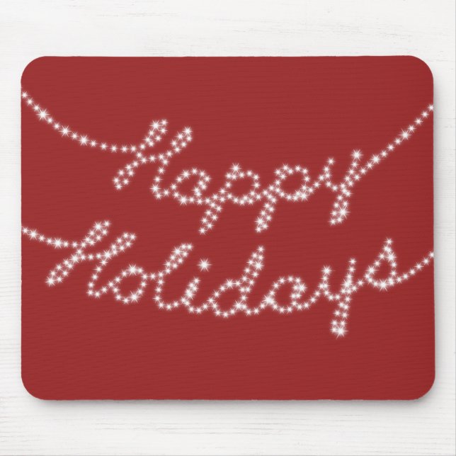 Happy Holidays in Twinkle Lights Mouse Pad Mousepad (Vorne)