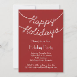 Happy Holidays in Twinkle Lights Party Einladung