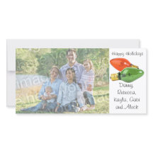 Happy Holidays Italian Lights Foto Card