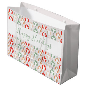 Happy Holidays Italienisches Greyhound Iggy Weihna Große Geschenktüte