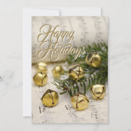 Happy Holidays Jingle Bells Christmas Feiertagskarte