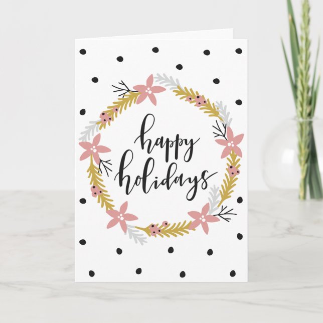 Happy Holidays Karte (Vorderseite)