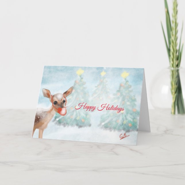 Happy Holidays Karte (Vorderseite)