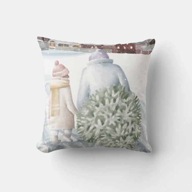 Happy Holidays Kissen (Vorderseite)