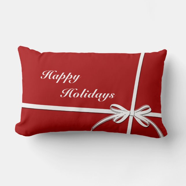 Happy Holidays Lendenkissen (Vorderseite)