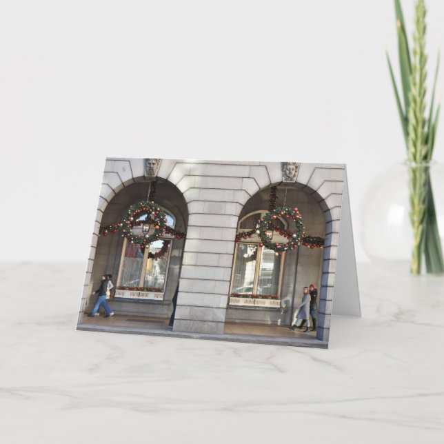 Happy Holidays London UK Christmas Festive Season Karte (Vorderseite)