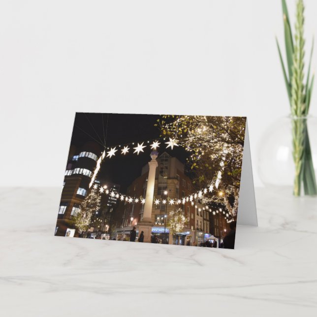 Happy Holidays London UK Christmas Festive Season Karte (Vorderseite)