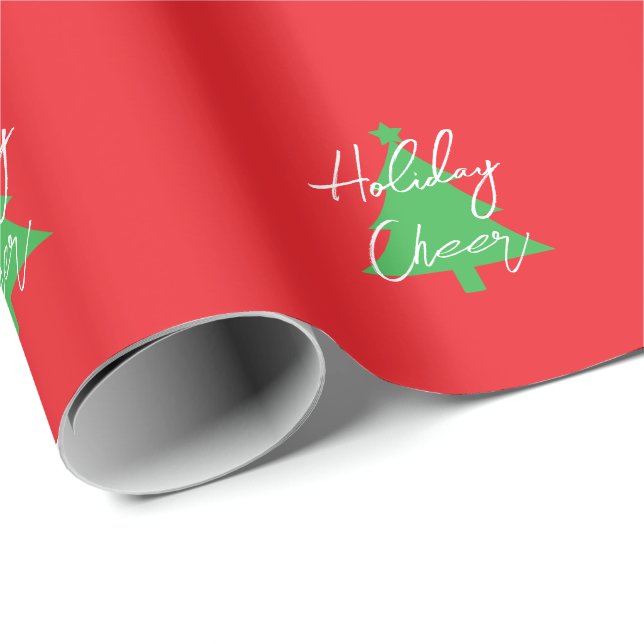 Happy Holidays Merry Christmas New Year Geschenkpapier (Rolleneckpunkt)